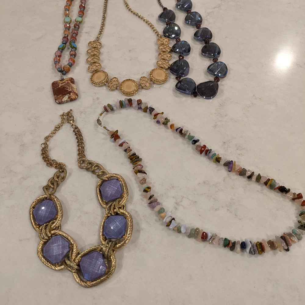 Chic Multicolor Necklaces Set Of 5